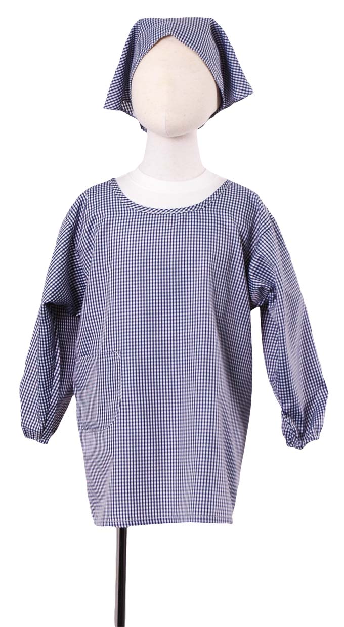 キッズギンガムチェックカッポウ着【１点のみメール便可】