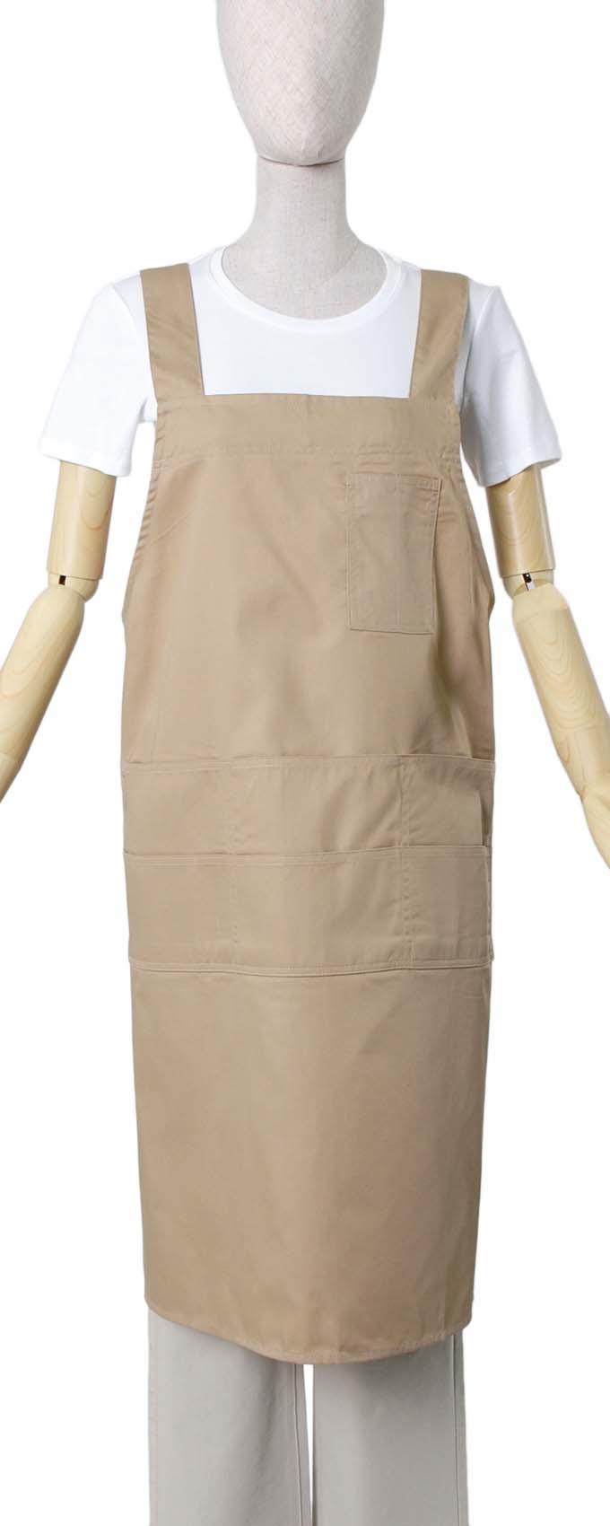 H型エプロン（ツイル地）【１点のみメール便可】