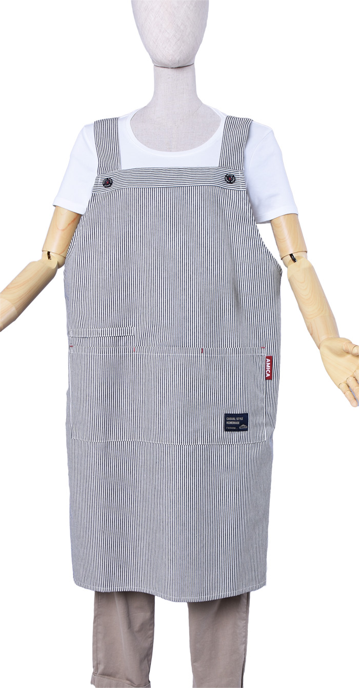 ライトヒッコリーH型エプロンLL～３L【１点のみメール便可】