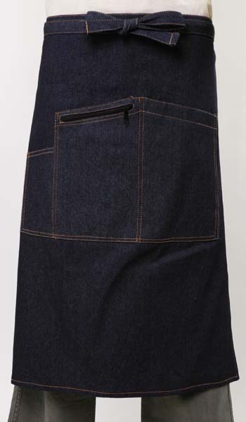 デニム前掛け（作業服屋さんのデニム）PT2007ネイビー 