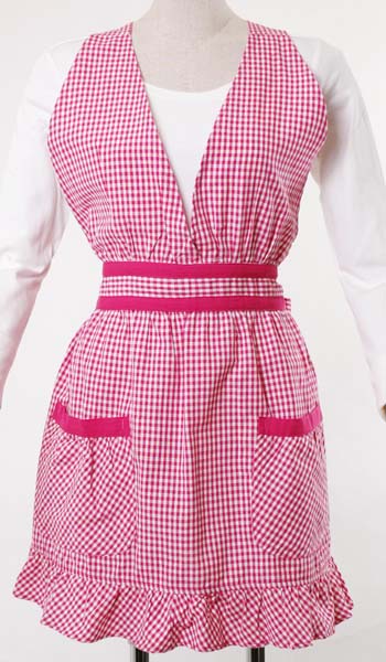 ショートエプロン(オペラ)NS108-20ピンク 