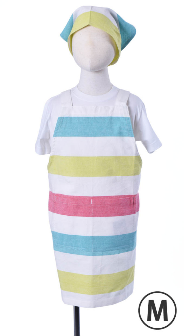 キッズエプロン（パラソル）M（三角巾付き）【１点のみメール便可】