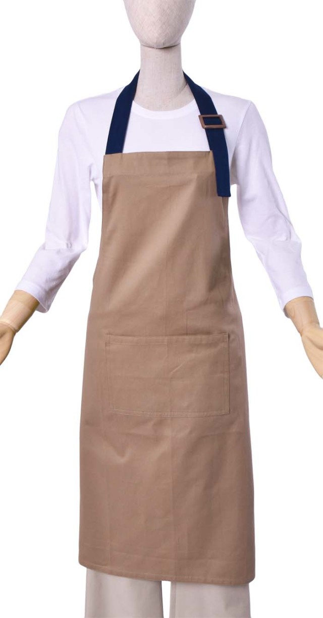 フランス製コットントワルドジュイホルターネックエプロン フランス製コットントワルドジュイホルターネックエプロン