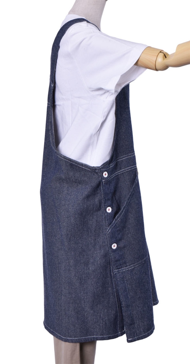 デニムライクサロペットエプロン エプロンネット