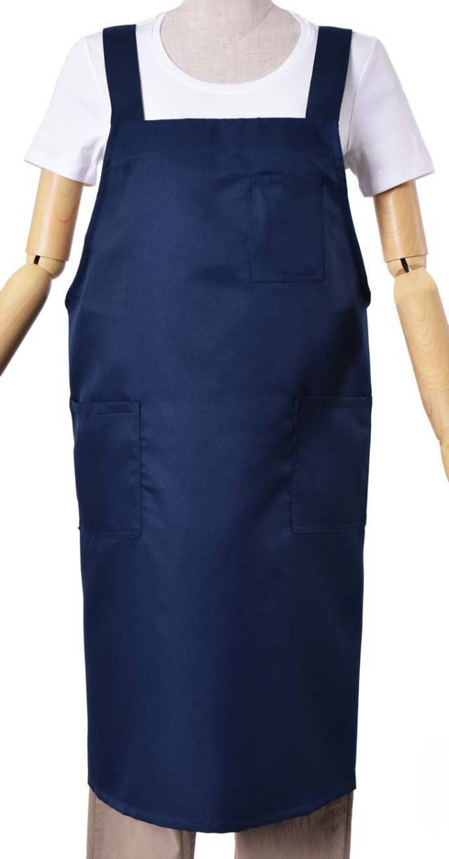 ポリエステルエプロン（H型ロング）【１点のみメール便可】