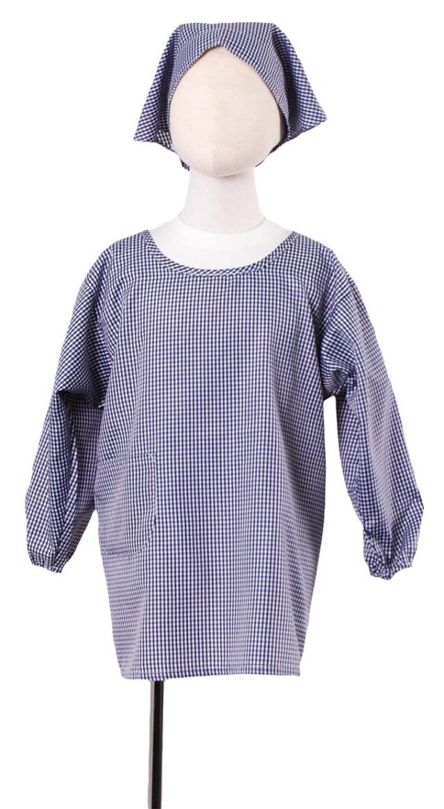キッズギンガムチェックカッポウ着【１点のみメール便可】