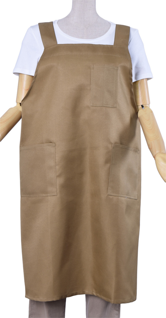 大きいサイズ】ポリエステルH型ロングエプロン（LL～3L）