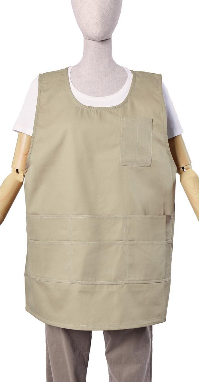 【大きいサイズ】タブリエエプロン(LL)(ツイル地)