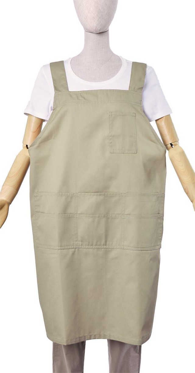 【大きいサイズ】H型エプロン(LL~3L)(ツイル地)