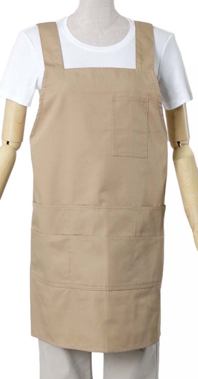 H型ショートエプロン（ツイル地）【１点のみメール便可】