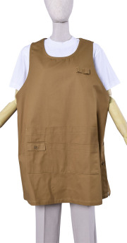 【大きいサイズ】チノ脇ボタンエプロン（３L）