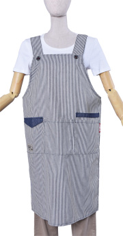 ライトヒッコリーH型エプロンM～L【１点のみメール便可】