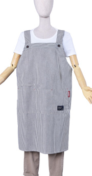 ライトヒッコリーH型エプロンLL～３L【１点のみメール便可】