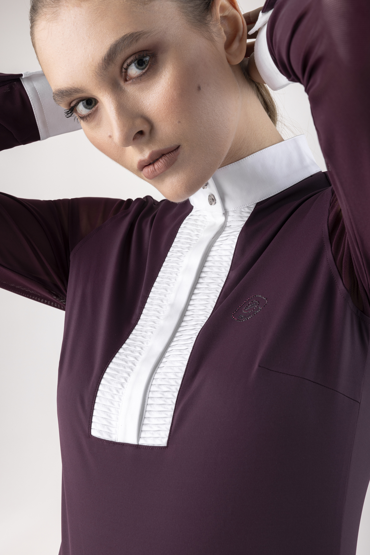 ◆ NEW ◆ EQUILINE Golk・エクイライン レディース競技用長袖シャツ（シーズンコレクション限定デザイン)