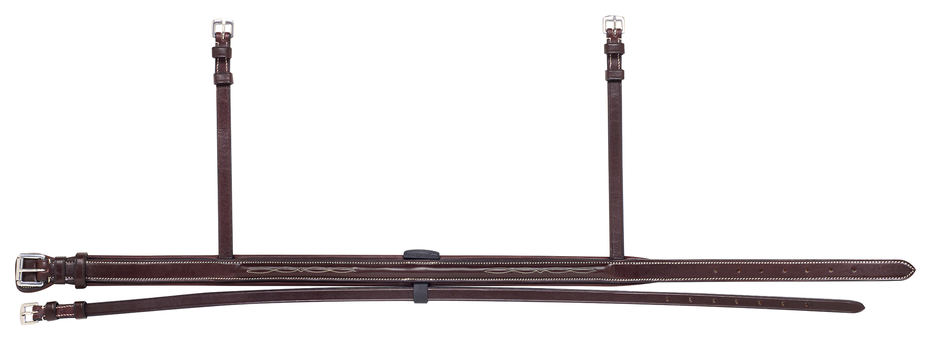 【定番商品】EQUILINE The Bridle Project エクイライン・MAKE YOUR CHOICE ステッチ入りコンビ鼻革(NB0449)
