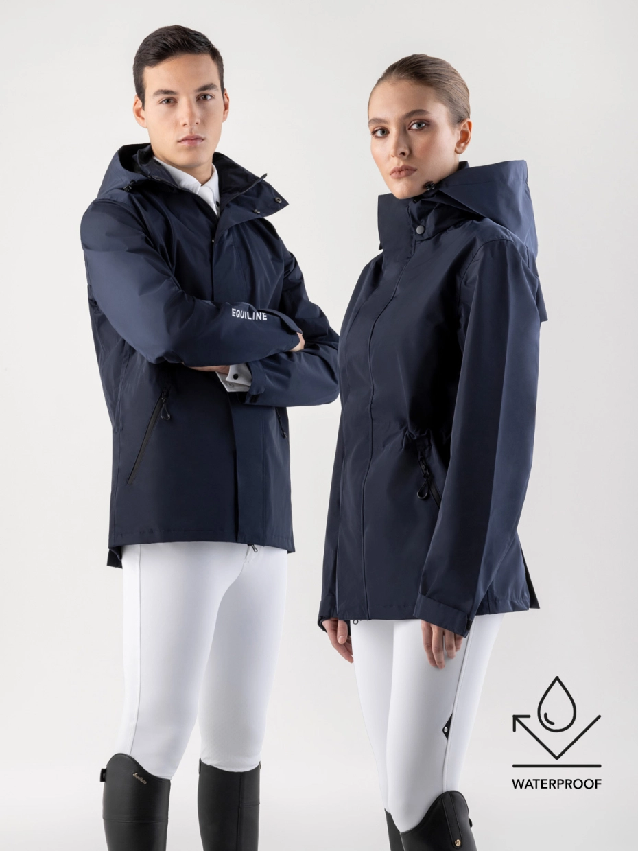 【定番商品】●チームウエア● EQUILINE Eqrevek(エクイライン 男女兼用ウォータープルーフジャケット)