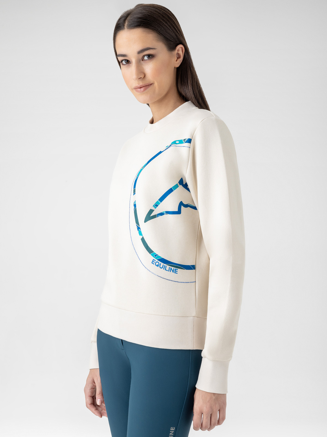 ◆ NEW ◆ EQUILINE Ezzy・エクイライン レディーススウェットシャツ（ミッドシーズンウィンター2025・限定デザイン)
