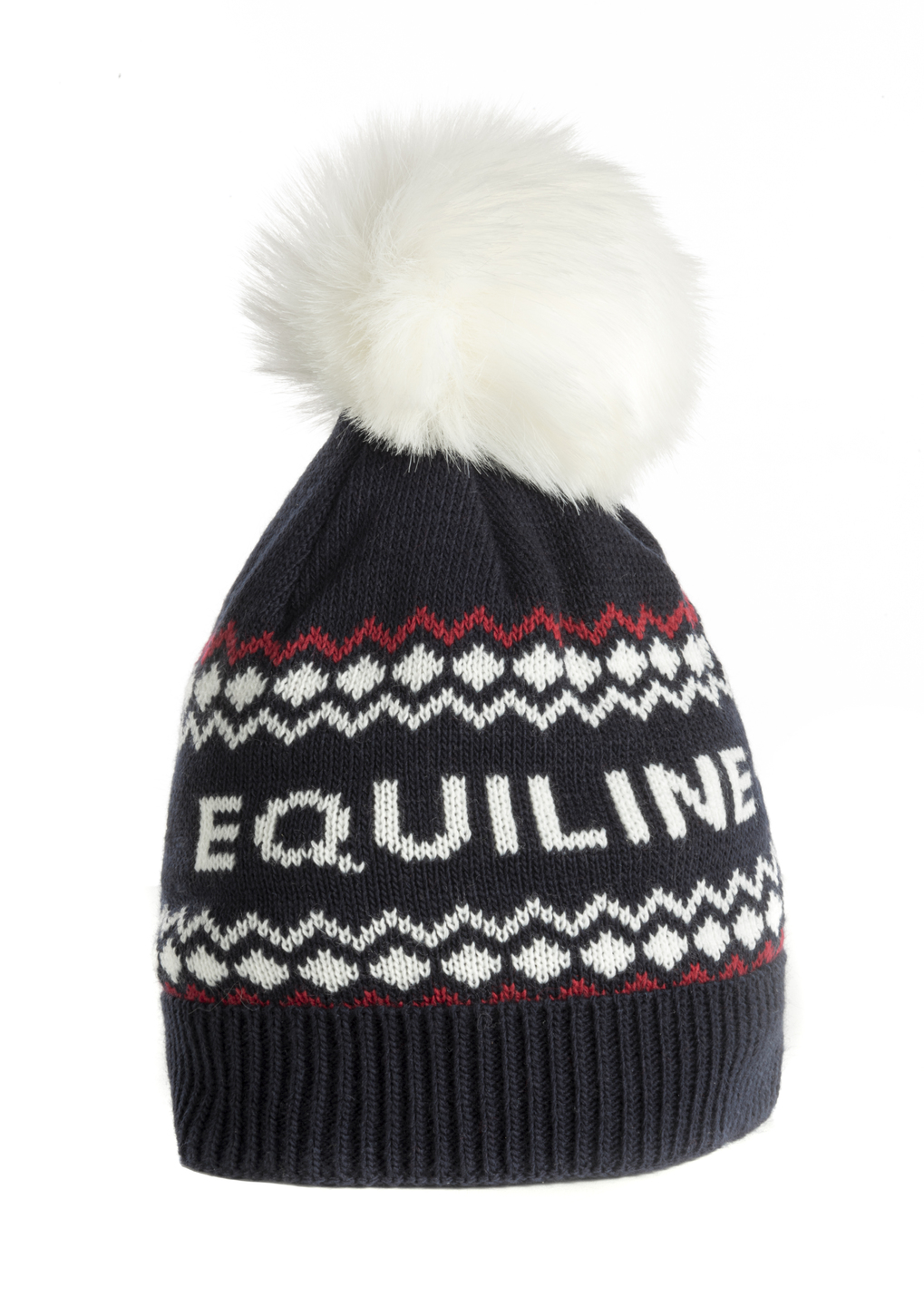 ● SALE ● EQUILINE DONDY・エクイライン ポンポン付きニット帽（Xmasコレクション限定デザイン)