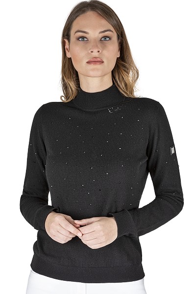 ● SALE！● EQUILINE GRUELEG・エクイライン レディースハイネックニット（シーズンコレクション限定デザイン) ブラック/S