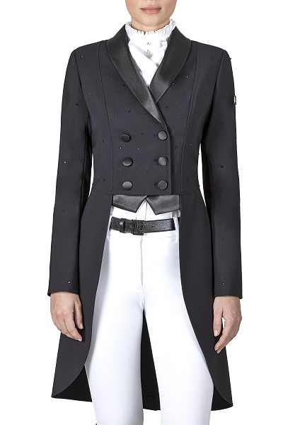 ● SALE ● EQUILINE GRINEG・エクイライン レディースドレッサージュコート・ブラック/40
