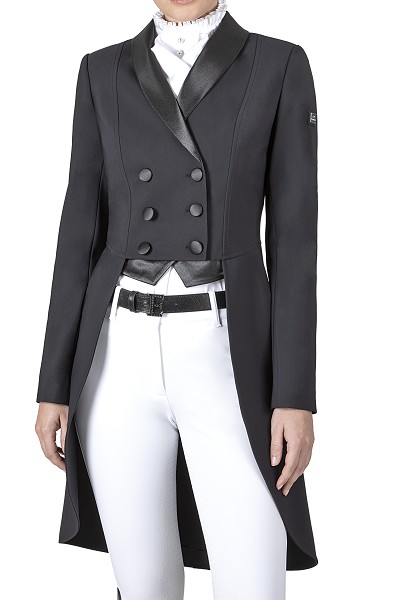 ● SALE ● EQUILINE GRAG・エクイライン レディースドレッサージュコート・ブラック/40