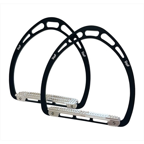 ◆ SALE ◆ Uof Race Stirrups Ergal 96 (Uof レース用アルミ鐙) ブラック