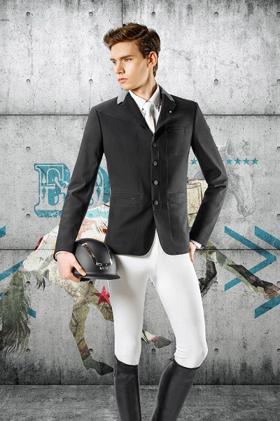 ◆ OUTLET ◆ EQUILINE George・エクイライン メンズ競技用ジャケット(ブラック/48)
