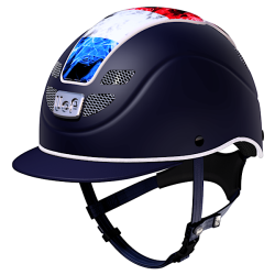 Uof Riding Helmet “ROMA VISION FLAGS” (Uof ローマ・カスタマイズヘルメット “ヴィジョンフラッグ”)