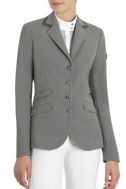 ● SALE ● EQUILINE “EPPIE”・エクイライン レディース競技用ジャケット(フロストグレー/40)