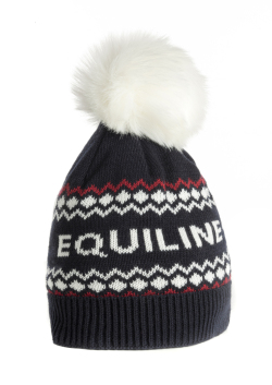 ● SALE ● EQUILINE DONDY・エクイライン ポンポン付きニット帽（Xmasコレクション限定デザイン)