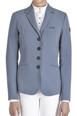 ● SALE ● EQUILINE ELIZEK・エクイライン レディース競技用ジャケット(シーズンコレクション限定デザイン)・テンペスト(ライトブルー)/40