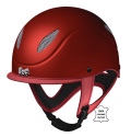 ◆ SALE ◆ Uof Riding Helmet “RACE EVO” (Uof ライディングヘルメット“レース EVO”) ミニバイザー付きマットレッド/本革ハーネス