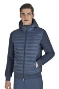 ● SALE ● EQUILINE EUGENE・エクイライン メンズ異素材ミックスジャケット・ディプロマティックブルー/L