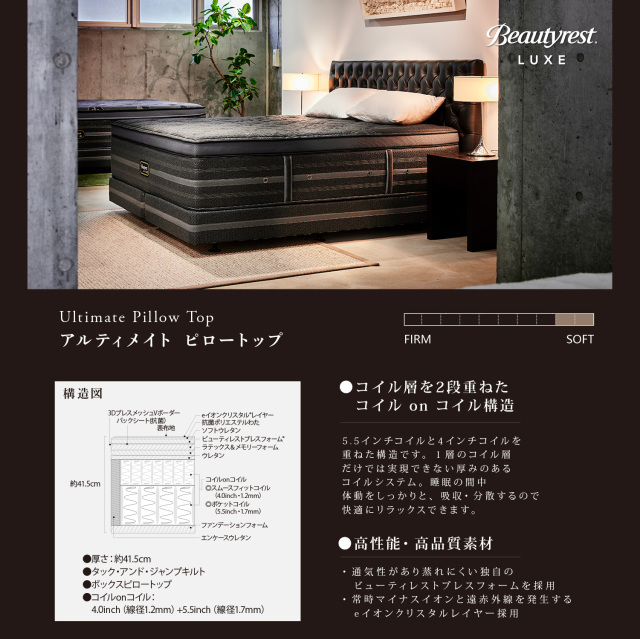 神宮前アルティメイトピロートップ シモンズビューティレスト神宮前