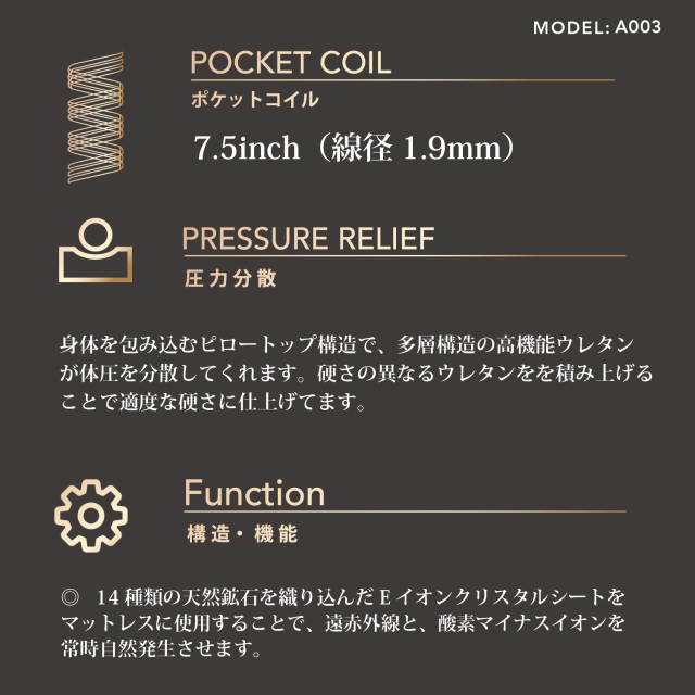 MODEL A-003 シモンズビューティレスト神宮前