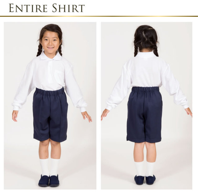 お子様用国産ハーフパンツ[お受験/行動観察/幼児教室/紺]34000