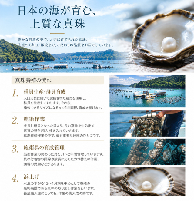 昭和レトロ 本真珠 保証 松野パール あこや貝 ドーム型 置物 骨董 百貨店品質 極上あこや本真珠セット(7.5-8.0mm）[akoya-pearl]