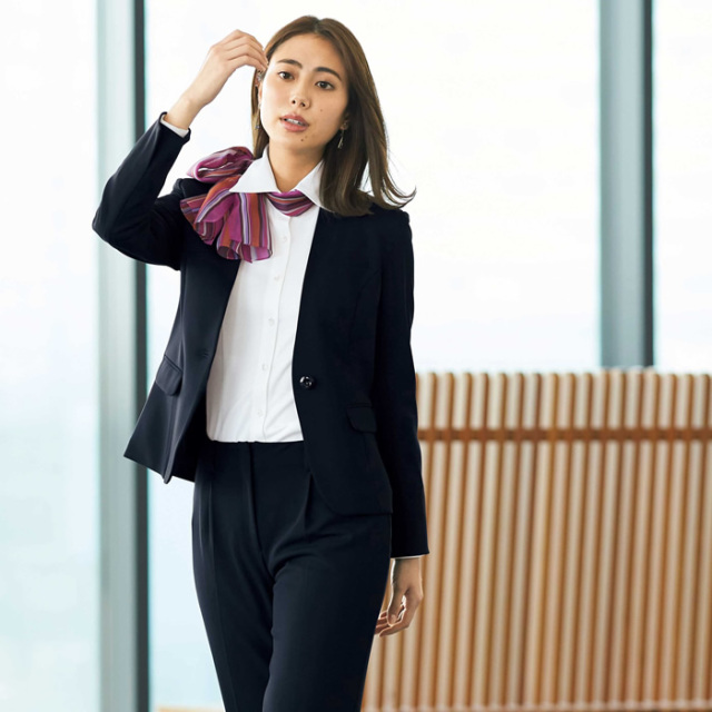 事務服,ビジネス,オフィス,レディース,医療事務,ホテル,事務,制服,ホテル,受付,スカーフ