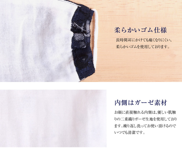 立体マスク,日本製,布マスク,男女兼用,予防,ブロック,防止,ノーズワイヤー,レース