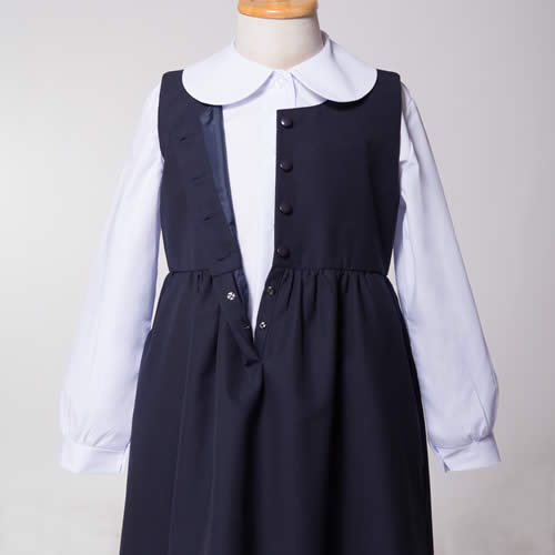 女の子用】お子様用 濃紺スーツアンサンブル 【MM-1808】[110cm,120cm