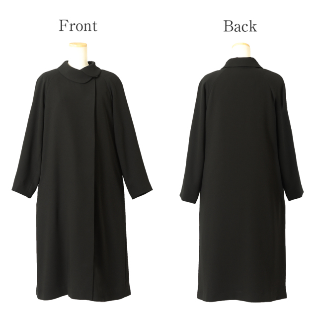 フォーマルコートキルティングライナー付ショールカラーコート[お受験