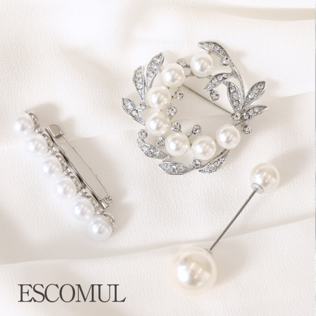 上品パールブローチ,入園式・卒園式・入学式・卒業式,結婚式［pb-zs06］