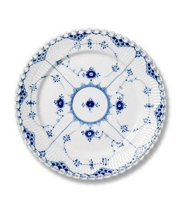 ロイヤルコペンハーゲン（Royal copenhagen）ブルーフルーテッド フルレース プレート（１５ｃｍ）