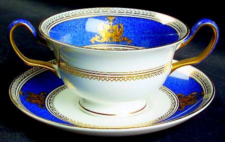 ウェッジウッド（Wedgwood）コロンビアパウダーブルー スープカップ＆ソーサー