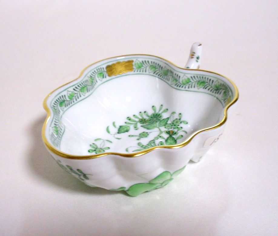 ヘレンド（Herend）インドの華 グリーン オープンシュガー