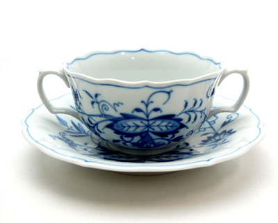 マイセン（Meissen）ブルーオニオン スープカップ＆ソーサー【西洋 
