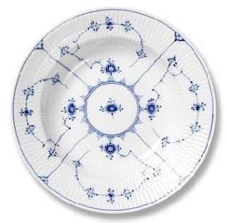 ロイヤルコペンハーゲン（Royal copenhagen）ブルーフルーテッド プレイン スープボウル（２３ｃｍ）
