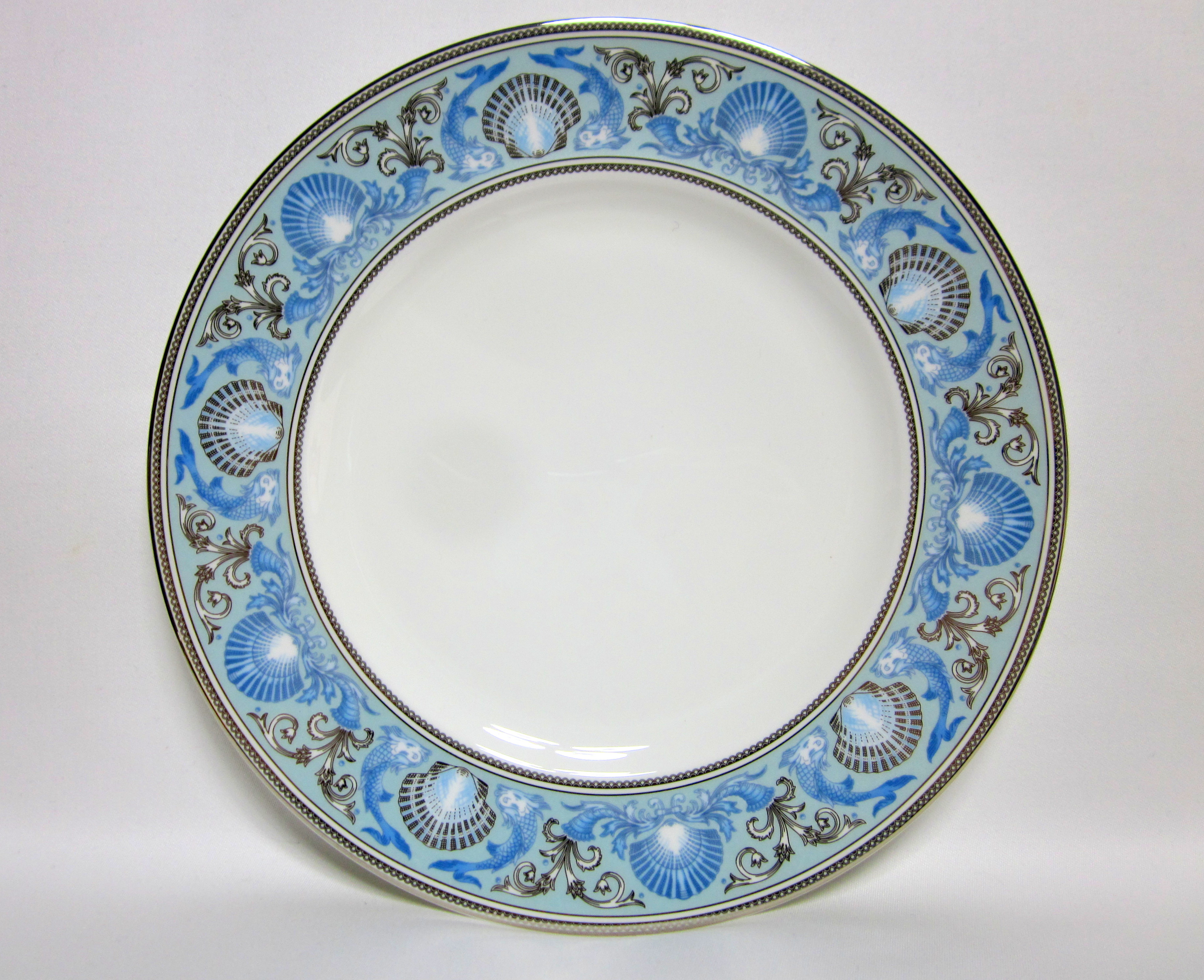 ウェッジウッド　ドルフィンブルー プレート お皿　アンティーク ウェッジウッドドルフィンブルー プレート お皿アンティーク