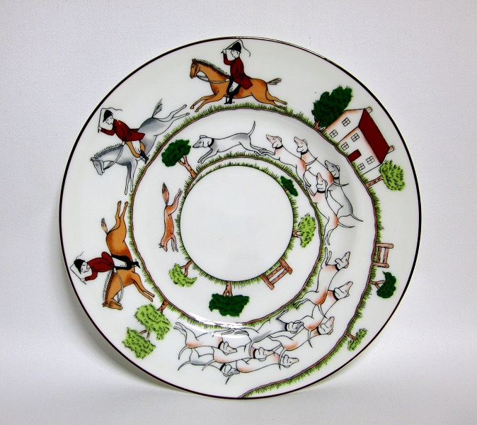 ウェッジウッド（Wedgwood）ハンティングシーン プレート（18cm