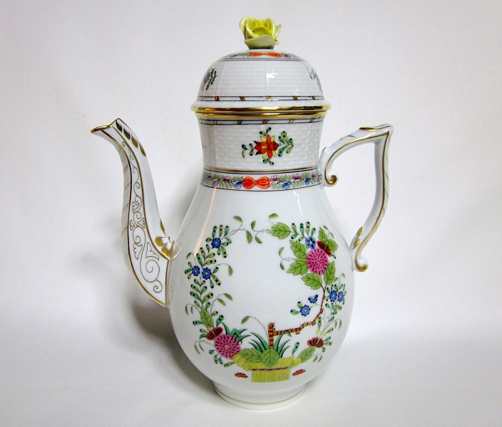 インドの華 多彩色 コーヒーポット